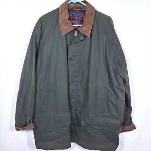 Daniel Cremieux Green Waxed Cotton Barn Coat